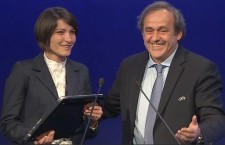 Алина Стеценко и Мишель Платини