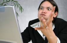 женщина комп