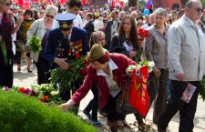 Захоронения красноармейцев утопали в цветах