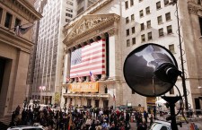 Громкоговоритель на улице Нью-Йорка