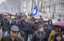 протест железнодорожников